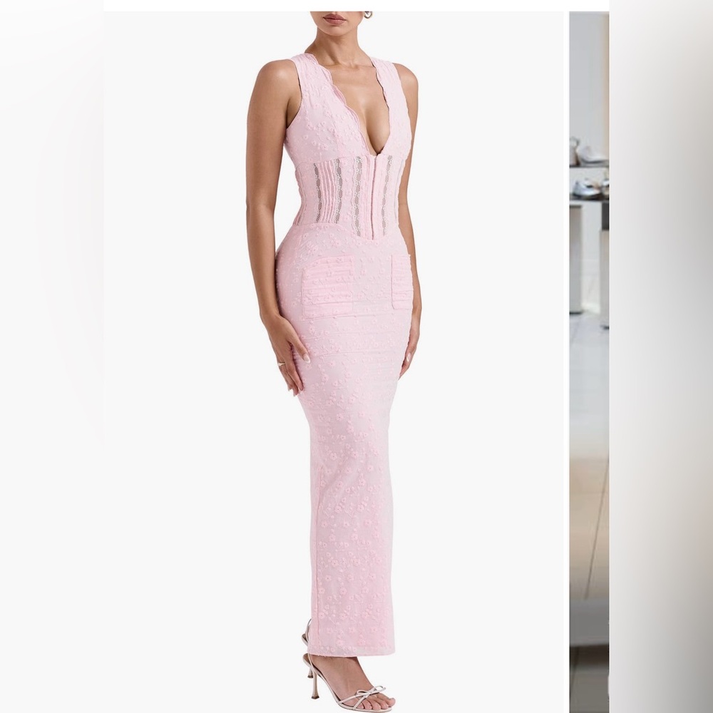 House of CB “Anglaise Sleeveless Maxi”
